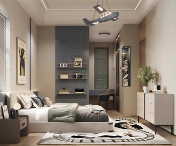 Modern Boy's Room And Son's Room-ID:706135992