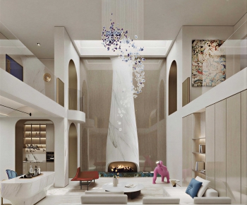 Modern A Living Room-ID:682996039