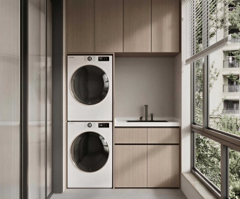 Modern Balcony Laundry Room-ID:178898101