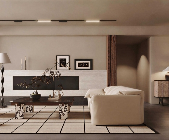 Wabi-sabi Style A Living Room-ID:686255939