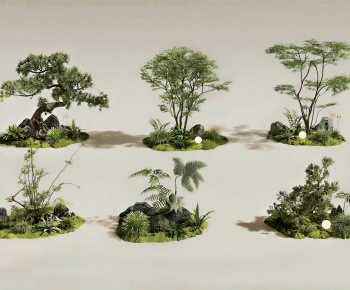 New Chinese Style Plant Landscaping-ID:530390731
