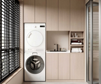 Modern Balcony Laundry Room-ID:337551129
