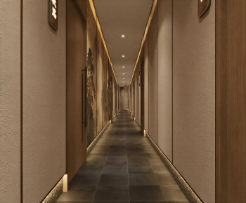 New Chinese Style Corridor-ID:809664967
