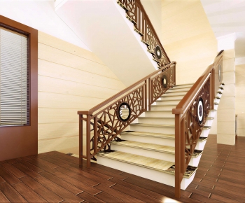 New Chinese Style Stairwell-ID:827694891
