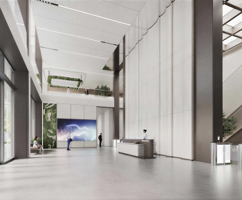 Modern Office Reception Desk-ID:887423991