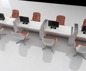Modern Office Desk And Chair-ID:803267003