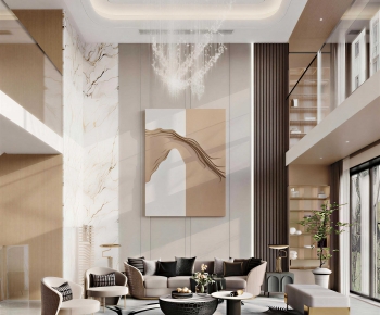 Modern A Living Room-ID:934370043
