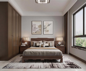 New Chinese Style Bedroom-ID:907111887