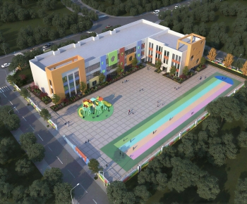 Modern Architectural Bird's-eye View Planning-ID:669174917