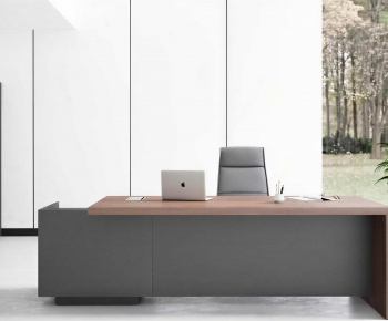 Modern Office Desk And Chair-ID:941154963