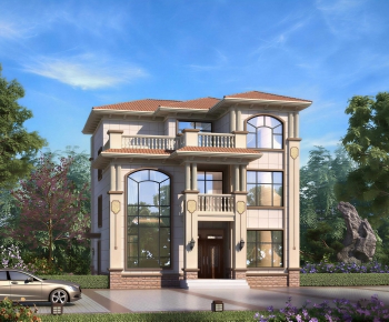 Simple European Style Detached Villa-ID:266258002
