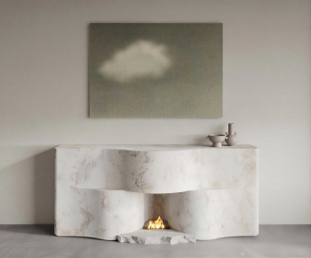 Wabi-sabi Style Fireplace-ID:592917921