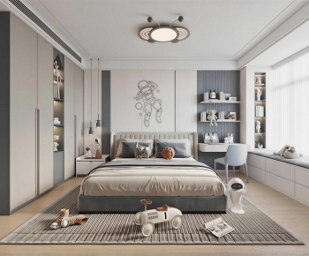 Modern Boy's Room And Son's Room-ID:765450023