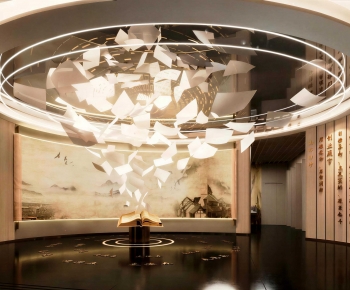 New Chinese Style Exhibition Hall-ID:314446931