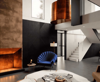 Modern A Living Room-ID:597466959