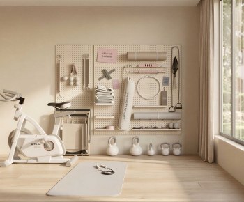 Modern Home Fitness Room-ID:294976956