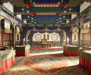 Chinese Style Ancient Architectural Buildings-ID:407756096
