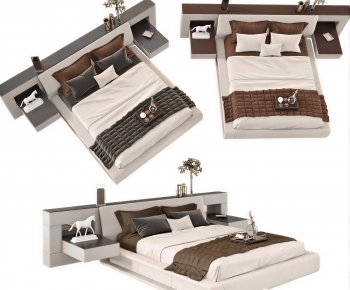 Modern Double Bed-ID:160125978
