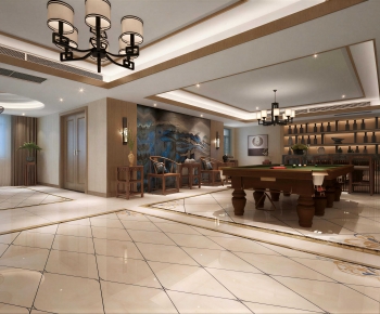 New Chinese Style Billiards Room-ID:217614896