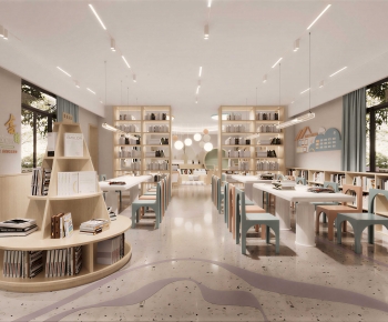 Modern Children's Reading Room-ID:676655054