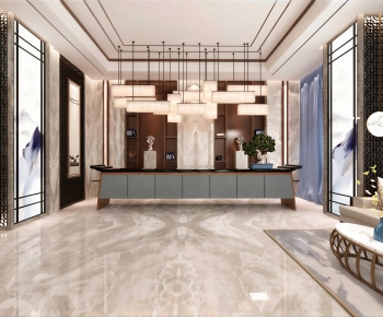 New Chinese Style Lobby Hall-ID:354220992