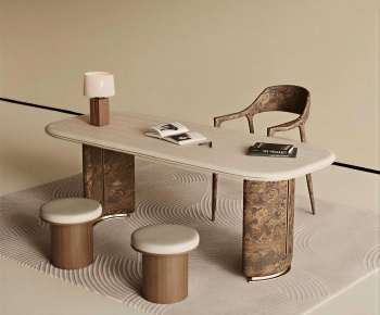 Modern Computer Desk And Chair-ID:189953094