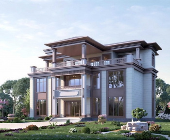 New Chinese Style Detached Villa-ID:550919067