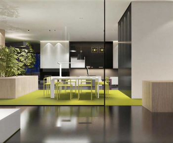 Modern Exhibition Hall-ID:614284048