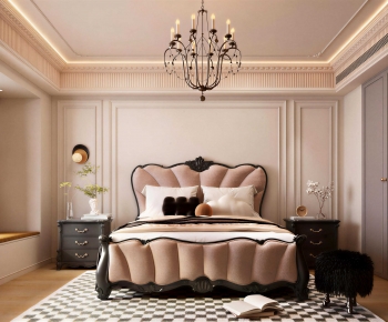American Style Bedroom-ID:643661028
