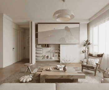 Wabi-sabi Style A Living Room-ID:481944081