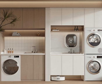Modern Laundry Cabinet-ID:236640049