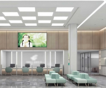 Modern Hospital Hall-ID:588943001