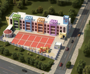 Modern Architectural Bird's-eye View Planning-ID:560858018