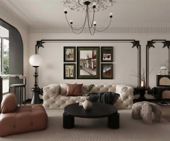 Modern A Living Room-ID:376277921