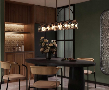 Retro Style Dining Room-ID:936574941