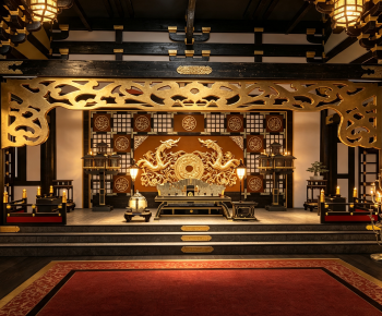 Chinese Style Ancient Architectural Buildings-ID:264730936