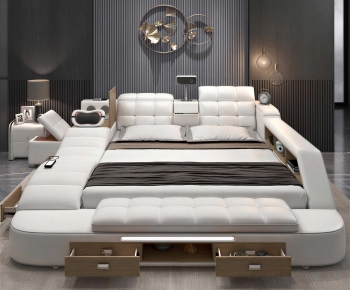 Modern Double Bed-ID:512469058