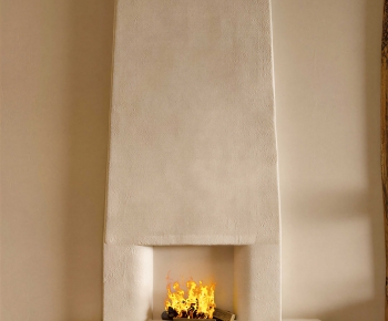 Wabi-sabi Style Fireplace-ID:607122902