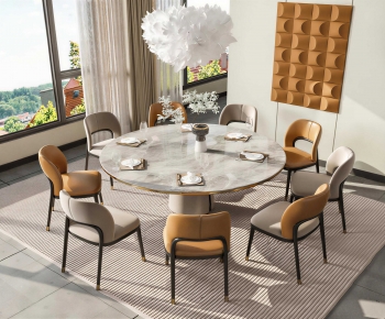 Modern Dining Table And Chairs-ID:686321979