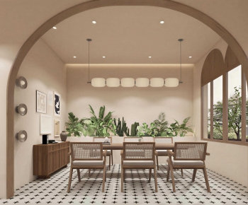 Wabi-sabi Style Dining Room-ID:909106972