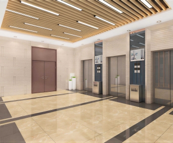 Modern Office Elevator Hall-ID:517704013