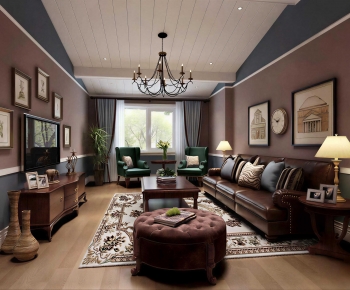 American Style A Living Room-ID:495726118