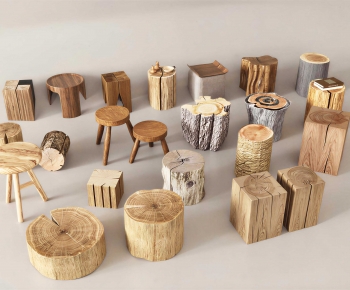 Wabi-sabi Style Stool-ID:928139936