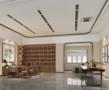 New Chinese Style Teahouse Tea House-ID:945748092