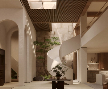 Wabi-sabi Style A Living Room-ID:180656917