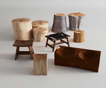 Wabi-sabi Style Stool-ID:442209962