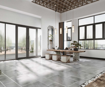 New Chinese Style Teahouse Tea House-ID:129328972
