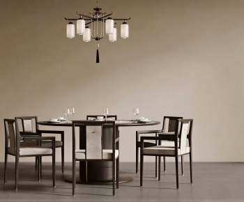 New Chinese Style Dining Table And Chairs-ID:397907973