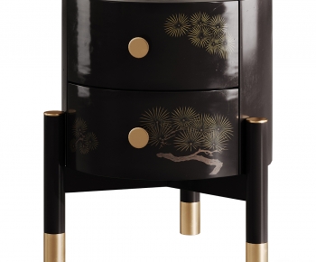 New Chinese Style Bedside Cupboard-ID:891340026