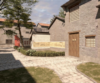 New Chinese Style Courtyard/landscape-ID:806212909